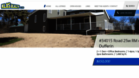 What Klosrealty.com website looked like in 2020 (3 years ago)