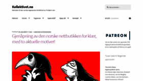 What Kollektivet.no website looked like in 2020 (3 years ago)