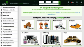 What Kitepackaging.co.uk website looked like in 2020 (3 years ago)