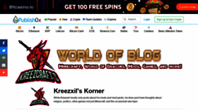 What Kreezcraft.com website looked like in 2020 (3 years ago)