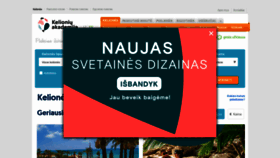 What Kelioniuakademija.lt website looked like in 2020 (5 years ago)