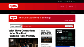 What Kera.org website looked like in 2020 (5 years ago)