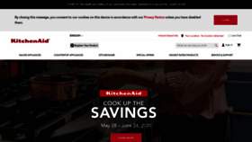 What Kitchenaid.ca website looked like in 2020 (3 years ago)