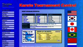 What Karatetournaments.net website looked like in 2020 (3 years ago)