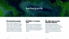 What Kernelpanik.net website looked like in 2020 (4 years ago)