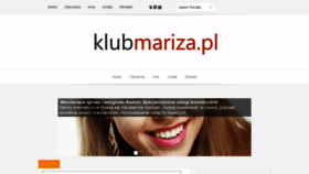 What Klubmariza.pl website looked like in 2020 (3 years ago)
