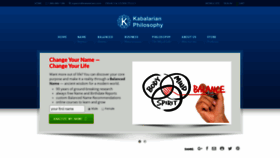 What Kabalarians.com website looked like in 2020 (3 years ago)