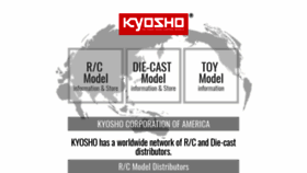 What Kyosho.com website looked like in 2020 (3 years ago)