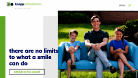 What Knapporthodontics.com website looked like in 2020 (3 years ago)