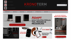 What Kronoterm.com website looked like in 2020 (3 years ago)