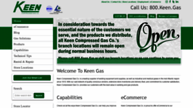 What Keengas.com website looked like in 2020 (3 years ago)