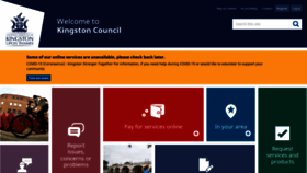 What Kingston.gov.uk website looked like in 2020 (3 years ago)