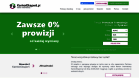 What Kantorekspert.pl website looked like in 2020 (3 years ago)