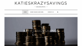 What Katieskrazysavings.com website looked like in 2020 (3 years ago)