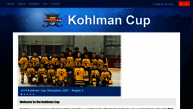 What Kohlmancup.com website looked like in 2020 (3 years ago)