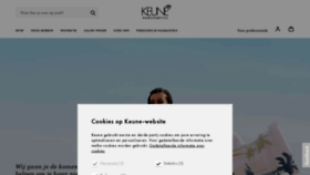 What Keune.nl website looked like in 2020 (3 years ago)