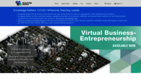 What Knowledgematters.com website looked like in 2020 (5 years ago)