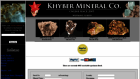 What Khyberminerals.com website looked like in 2020 (5 years ago)