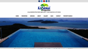 What Kosamuiproperties.com website looked like in 2020 (3 years ago)