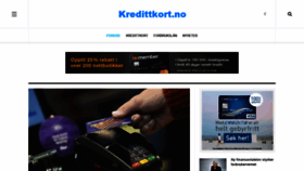 What Kredittkort.no website looked like in 2020 (3 years ago)