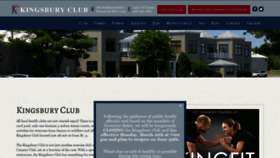 What Kingsburyclub.com website looked like in 2020 (3 years ago)