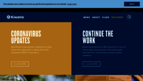 What Kiwanis.org website looked like in 2020 (3 years ago)