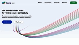 What Kuma.io website looked like in 2020 (5 years ago)