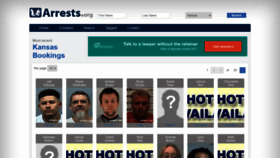 What Kansas.arrests.org website looked like in 2020 (5 years ago)