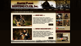 What Kosterfarmshuntingclub.com website looked like in 2020 (3 years ago)