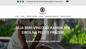 What Kamonspa.com.br website looked like in 2020 (3 years ago)