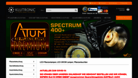 What Klutronic.com website looked like in 2020 (3 years ago)