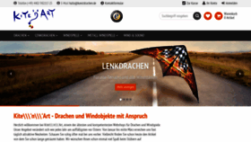 What Kunstdrachen.de website looked like in 2020 (3 years ago)
