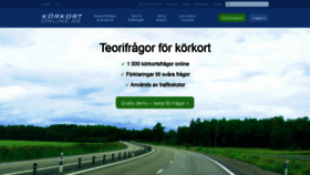 What Korkortonline.se website looked like in 2020 (3 years ago)