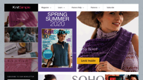 What Knitsimplemag.com website looked like in 2020 (3 years ago)