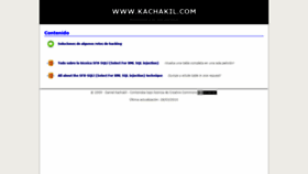 What Kachakil.com website looked like in 2020 (3 years ago)