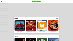 What Kikgame.com website looked like in 2020 (4 years ago)