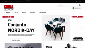 What Kionadecoracion.com website looked like in 2020 (3 years ago)