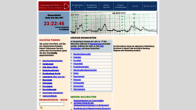 What Krankheiten.de website looked like in 2020 (3 years ago)