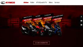 What Kymco.de website looked like in 2020 (3 years ago)