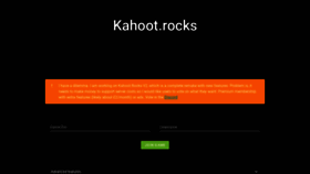 What Kahoot.rocks website looked like in 2020 (3 years ago)