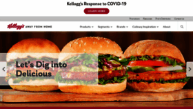 What Kelloggsawayfromhome.com website looked like in 2020 (3 years ago)