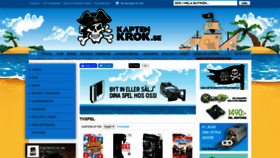 What Kaptenkrok.se website looked like in 2020 (5 years ago)