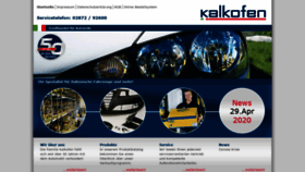 What Kalkofen.de website looked like in 2020 (3 years ago)
