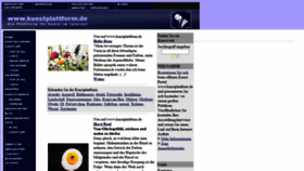 What Kunstplattform.biz website looked like in 2020 (3 years ago)