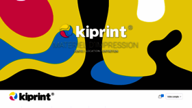 What Kiprint.be website looked like in 2020 (3 years ago)