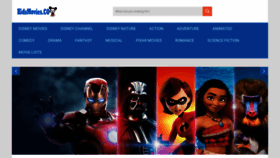 What Kidsmovies.co website looked like in 2020 (3 years ago)