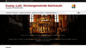 What Kalchreuth-evangelisch.de website looked like in 2020 (3 years ago)