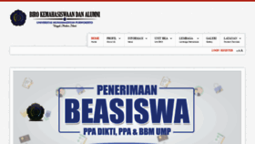 What Kemahasiswaan.ump.ac.id website looked like in 2020 (3 years ago)