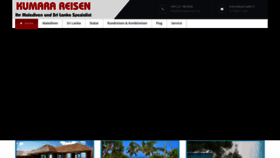 What Kumarareisen.de website looked like in 2020 (3 years ago)