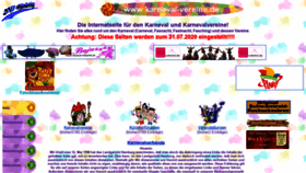 What Karneval-vereine.de website looked like in 2020 (3 years ago)